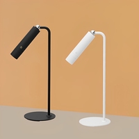 Lampe de table portable multifonction 4 en 1 détachable, rechargeable, LED, pour la maison, le bureau, à intensité variable en continu, lampe de bureau magnétique