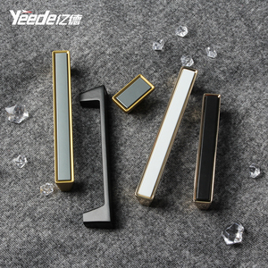 Роскошная латунная мебель, Модный черный, золотой шкаф, комод, шкаф, шкаф, ящик, ручки - Product Image 2