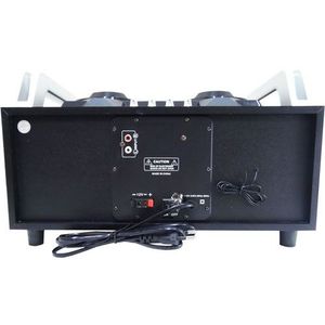 Portable <b>Speaker</b> 5.25" + 2x4" LED Lights Bluetooth SD <b>USB</b> Radio UF-1506B-DT - Product Image 3