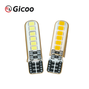 หลอดไฟ Gicoo T10LED 12V 1000K 5W 33 มม. x 9 มม. อะลูมิเนียม  ไฟสัญญาณรถยนต์  รุ่นทดแทน 2835*12 - Product Image 2