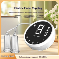Appareil de ventouses électriques pour le visage, Gadget de beauté à vide, Outil de Gua Sha pour affiner le visage, Kit de ventouses portable pour la maison