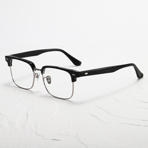 Monture à sourcils 534, Lunettes de vue classiques, <span class=keywords><strong>Grand</strong></span> carré, <span class=keywords><strong>en</strong></span> acétate fait main, pour hommes et femmes, pour myopie - Product Image 2