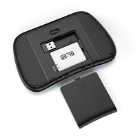 Souris Air M9, télécommande sans fil, clavier d'ordinateur portable rétroéclairé RGB, combo souris-clavier 2.4G, clavier physique avec pavé tactile pour Steam Deck Mini PC