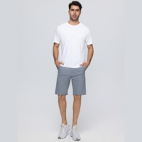 Shorts Deportivos de Secado Rápido, Transpirables, de Nylon y Spandex, Cintura Media, con Bolsillos Laterales, para Verano, Venta al Por Mayor