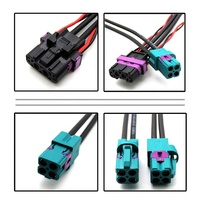 HSD4 + 2 kabel ekstensi HD LVDS membalikkan gambar, konektor mobil transfer kecepatan tinggi RGB, harness pembersih tinggi kontrol pusat