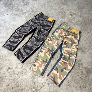 <b>Trousers</b> Jeans Manufacturer Custom Camouflage Design Distressed Fit Bell Bottom <b>Bootcut</b> Denim Pant Sun Faded Flared Jeans <b>Men</b> - Product Image 2