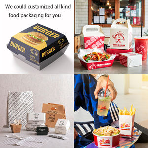 Cajas de Cartón Kraft para Hamburguesas y Papas Fritas de McDonald's, Impresión Personalizada, para Comida Rápida para Llevar, Venta al Por Mayor - Product Image 5