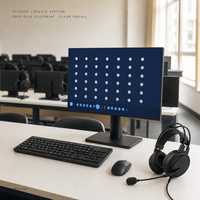 Solution complète de laboratoire linguistique : Terminal Cloud, Mini PC, Moniteur commercial, Casque audio, Logiciel d'enseignement interactif