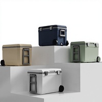 Glacière à roulettes d'extérieur 45L/70L/120L/160L, étanche, pour voiture, camping, pique-nique, barbecue, transport alimentaire, préservation de la fraîcheur