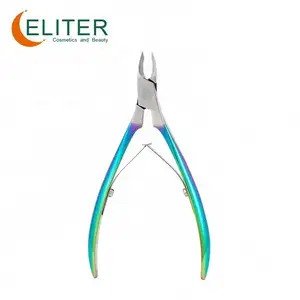 Eliter Hot Sell In Stock Hot Forging Stainless Full Jaw Cuticle For Nails Cut Cuticle Cutical Nipper Nail Art Cuticle