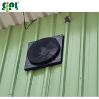 Ventilateur d'évacuation solaire, systèmes CVC, montage mural, outillage de circulation d'air, moteur BLDC, serre industrielle, ventilateur de ventilation 60W