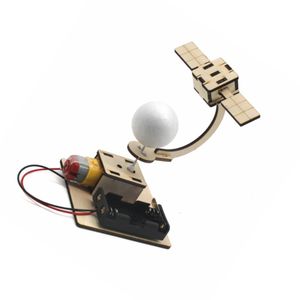 Kit de Modelo del Sistema Solar de Madera para Armar OKYN-G5556 con Órbita Giratoria Electrónica para Educación STEM - Product Image 2