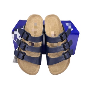 Sandales en liège unisexe à trois brides, orthopédiques, semelle souple en EVA, boucles réglables, pour l'été et la plage, pour hommes et femmes - Product Image 4