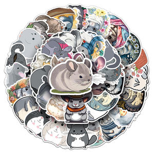 50 pièces ventes d'usine dessin animé Kawaii Animal <span class=keywords><strong>Totoro</strong></span> autocollant personnalisé pour ordinateur portable tasse Journal autocollant - Product Image 5
