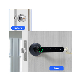 Phổ Kẽm hợp kim thông minh khóa vân tay Mã App vật lý Key mở tuya App lớp B an ninh cho cửa gỗ thay thế - Product Image 1