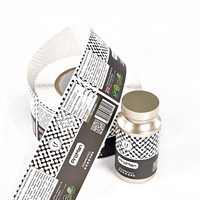 Étiquettes de vitamines de supplément personnalisées directes d'usine-Spot UV Matte pour DHA et bouteilles nutritionnelles