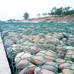 Dễ dàng cài đặt dây mạ kẽm nóng hộp gabion dệt PVC tráng lưới gabion lục giác lưới dây dẫn - Product Image 2
