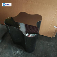 Nouvelle conception tendance, meubles de salon modernes et luxueux, table basse en acier inoxydable, durable, facile à nettoyer