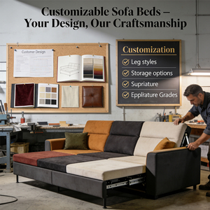 Canapé <span class=keywords><strong>convertible</strong></span> moderne en tissu avec structure métallique, inclinable, pliable, extensible, avec rangement, housse amovible lavable, 3 places, pour salon - Product Image 4