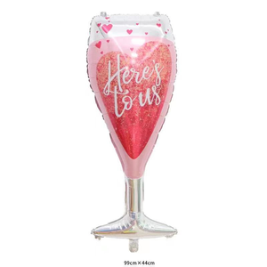 Nuevo Día de San Valentín Peach <span class=keywords><strong>I</strong></span> Love U Globos de boda para decoración de fiesta Amor Aluminio Botella de champán <span class=keywords><strong>Globo</strong></span> de papel de aluminio - Product Image 5
