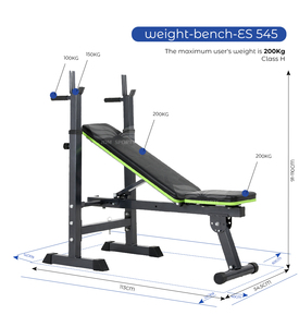 Banco de Pesas Multifuncional Ajustable y Plegable de Metal con Soporte - Equipo de Gimnasio y <span class=keywords><strong>Fitness</strong></span> - Product Image 6