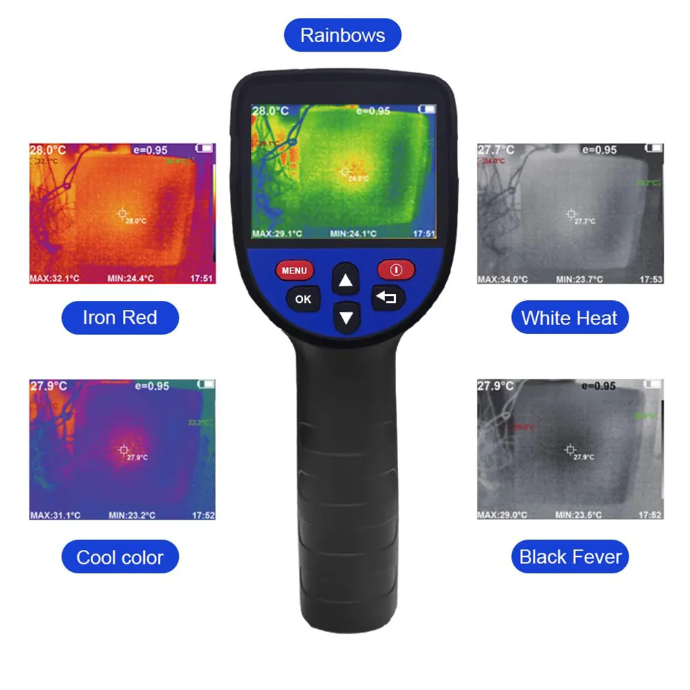 Ultra-Clear Kleur Lcd-scherm Met Infrarood Resolutie Warmtebeeldcamera