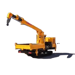 Grue à flèche télescopique sur chenilles E pour <span class=keywords><strong>tracteur</strong></span> agricole, grue montée sur remorque, mini-grue - Product Image 1