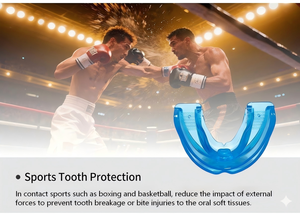 Protector Bucal Deportivo <span class=keywords><strong>de</strong></span> Silicona Personalizado con Doble Soporte, Protector Bucal Suave para Tatuajes, Cómodo, Anti-ronquidos - Product Image 6