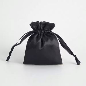 Design High Quality Navy Blue Cotton Recyclable Screen Printed Jewelry Gift Dust <b>Pouch</b> Packaging <b>Drawstring</b> Any Size Bag for - Product Image 4