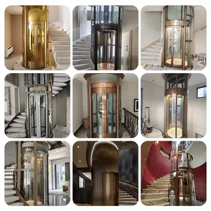 Home Elevator Residential Hydraulic Passenger Apartment Elevators For Sightseeing