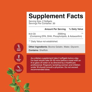 EPA &amp; DHA <strong>Type</strong> Omega-3 Softgel Capsules Antioxidant <strong>Immunity</strong> &amp; Heart Health Enhancer for Adults - Product Image 5