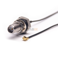 SMA à femelle UFL 4 90 degrés UFL/UFL câble RF mâle UFL-4 20cm 5G queue de cochon à faible perte