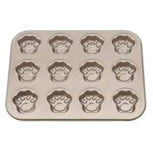 <span class=keywords><strong>Moule</strong></span> à Cupcake antiadhésif, plaque de cuisson à Muffin, <span class=keywords><strong>moule</strong></span> à Cupcake, Mini patte de chat, moules à biscuits, ustensiles de cuisson, 4/6/9/12 trous - Product Image 6