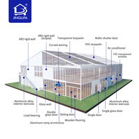 Tente de luxe à deux étages pour usage commercial, structure de pavillon d'hôtel extérieur à deux niveaux