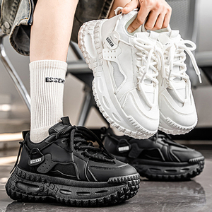 รองเท้าผ้าใบผู้ชายไซส์ 39-44 รุ่นใหม่สำหรับฤดูร้อน ระบายอากาศได้ดี พื้นยางหนา ทันสมัย ใส่ได้หลายโอกาส - Product Image 6
