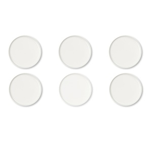 Service de 6 assiettes à dîner Excelsa, qualité durable, 27 cm, vaisselle nordique, assiettes blanches - Product Image 5