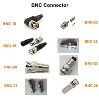 Accesorios de cámara nuevos, adaptador de vídeo, conector coaxial hembra, adaptadores de enchufe BNC a enchufe BNC, aleación de aluminio