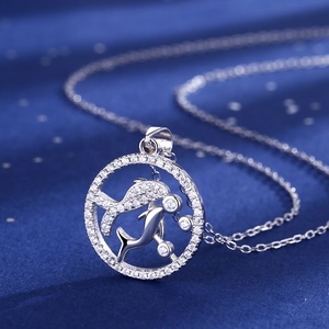 925 Sterling Silver Zodiac Signs Symbol Horoscop <strong>Gemini</strong> Pendant Chain <strong>Necklace</strong> - Product Image 4