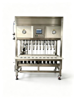 Machine de rinçage, remplissage et bouchage semi-automatique 3 en 1 personnalisée, remplisseuse et boucheuse de bouteilles compacte pour bière, soda, eau, brasserie, SUS304 CE