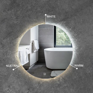 Nhà Máy Hiện Đại Tắm Gương Chống Sương Mù Vòng Với LED Ánh Sáng Tắm Gương Thông Minh Tường Treo Màn Hình Cảm Ứng Cho Phòng Ngủ - Product Image 3