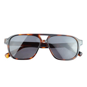 Gafas de Sol Cuadradas de Conducción con Marco de Acetato de Lujo, Lentes de Nailon con Doble Puente para Hombre y Mujer, Colección 2025 - Product Image 2