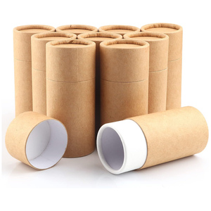 Tube en papier kraft biodégradable 100% recyclable de Guangzhou, revêtement UV, couleur personnalisée, impression quadricolore, boîte cadeau cylindrique - Product Image 1