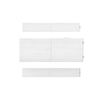 Ensemble table et chaises 3-en-1 en plastique HDPE confortable et portable pour l'extérieur, idéal pour les hôtels, cours, jardins, cuisines et salons