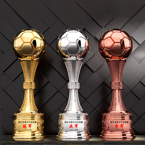 2025Wenzhou DEMO Trophy Factory Hot Soccer Resin Trophy Cup Folk Art Style Football Boot Trofeos Recuerdo para World Sports - Product Image 5