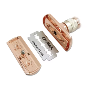 BRIKRLIN портативная гостиничная ежедневная черная металлическая Безопасная бритва для бритья с двумя краями - Product Image 4