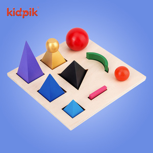 Montessori Đồ chơi giáo dục đầy màu sắc bằng gỗ Đồ chơi học tập Montessori rắn ngữ pháp biểu tượng hình dạng câu đố cho trẻ em - Product Image 3