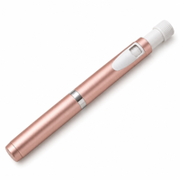 Stylo en acier inoxydable avec flacon en verre transparent, logo personnalisé, texture sablée