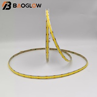 Tira de Luz LED COB de Alta Densidad, 2700K-6500K, Alto CRI 90, PCB de 8MM, DC 24V, 624 LED/M, Regulable, Flexible