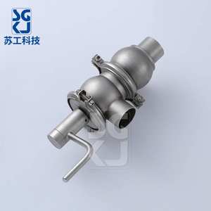 Válvula de Cierre Manual Sanitaria Personalizada de Instalación Rápida, Válvula Direccional de Tres Vías de Acero Inoxidable 304 - Product Image 5