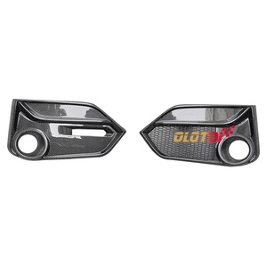 Nouvelles protections de feux antibrouillard avant en fibre de carbone style OTD avec ailerons et éventails pour Honda Civic 10ème génération TYPE R FK8 - Tuning automobile - Product Image 6